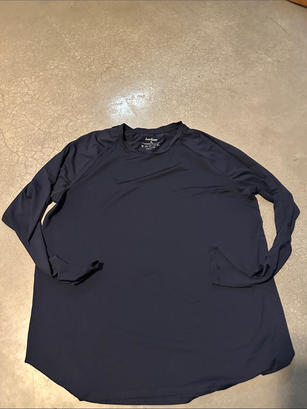 Jockey Navy Long-Sleeve Performance Tee